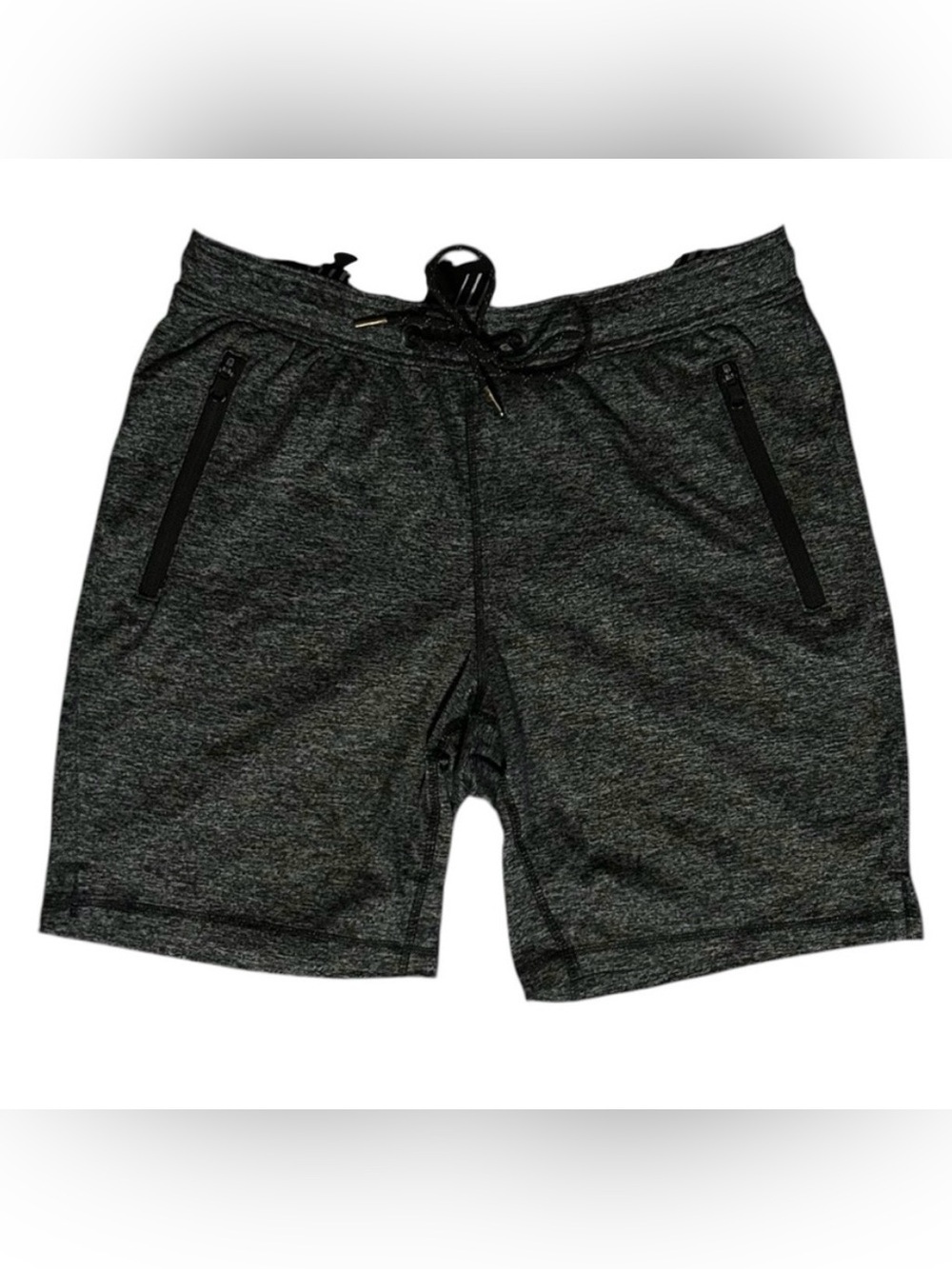 American Eagle Flex Tech Athletic Shorts Charcoal Zip Pocket Stretch Men’s M